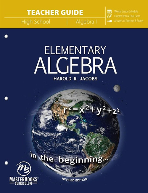 Master Books-Elementary Algebra (Teacher Guide) Revised Edition by Jacobs Harold