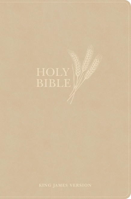 KJV Giant Print Reference Bible-Cream Cloth Over Board Indexed by Holman Bible