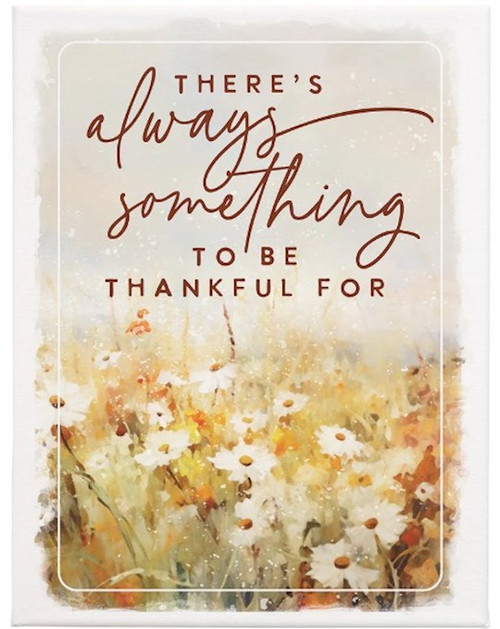 Wrapped Canvas-Always Something/Fall (9" x 12") by Thanksgiving