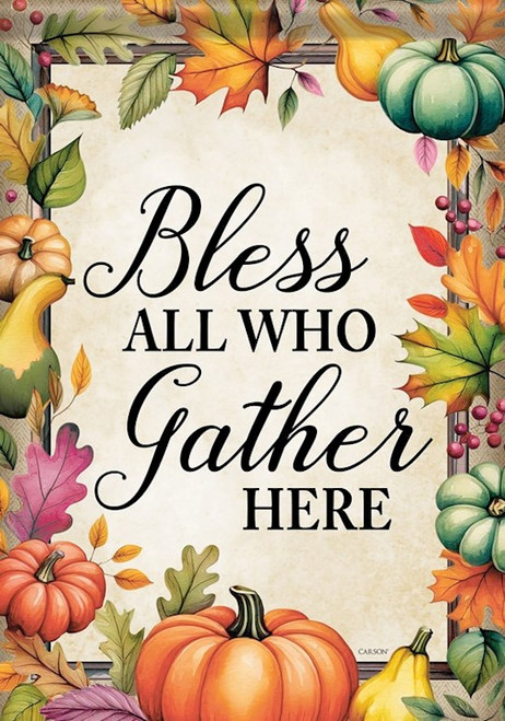 Flag-Garden-Durasoft-Bless All (12.5" x 18") by Thanksgiving