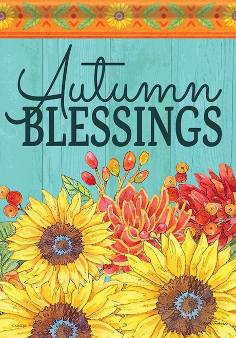 Flag-Garden-Durasoft-Harvest Blessings (12.5" x 18") by Thanksgiving