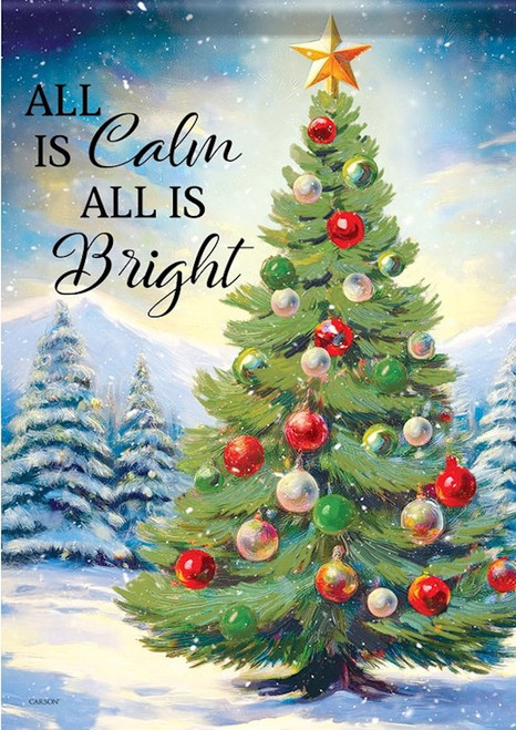 Flag-Garden-Durasoft-All Is Bright (12.5" x 18") by Christmas