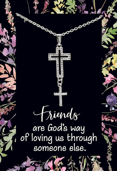 Necklace-Eden Merry-Cross-Friends Are God's... by Eden Merry
