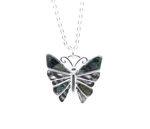 Necklace-Eden Merry-Butterfly-Abalone(Necklace/Earring) by Eden Merry