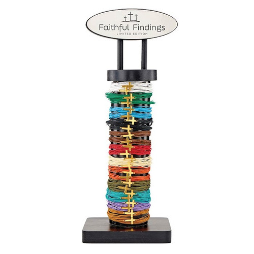 Bracelet-Multi-Strap Woven Filled Display (12 Asst) (24 Pcs) by Kingdom Jewelry