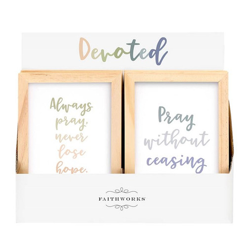 Framed Art-Prayer Filled Display (5" x 7") (2 Asst) (12 Pcs)(PKTG) by Spiritual Harvest