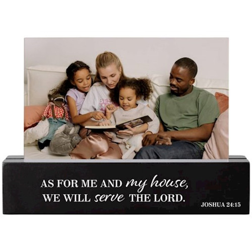 Photo Bar-Serve The Lord (5" x 7" x 1.25") (#27655) by Carson Home Accent