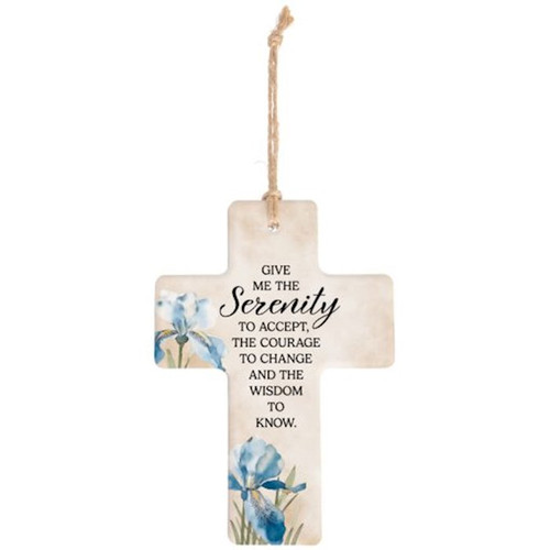 Cross Ornament-Serenity Prayer (5.5" x 4") (#27743) by Carson Home Accent