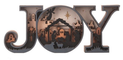 Shelfsitter Sign-Joy (9.5 x 4") by Christmas