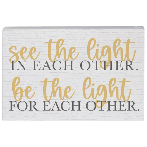 Small Talk Rectangle-See The Light (5.25" x 3.5") by Sincere Surroundin