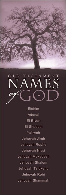 Bookmark-Names Of God In Old Testament (Pack Of 25) by Broadman & Holman