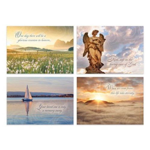Boxed Card-Golden Hour Assorted Sympathy (KJV) (Box Of 12) by Warner Press