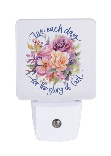 Let Your Light Shine Nightlight-Live Each Day For The Glory by Dexsa