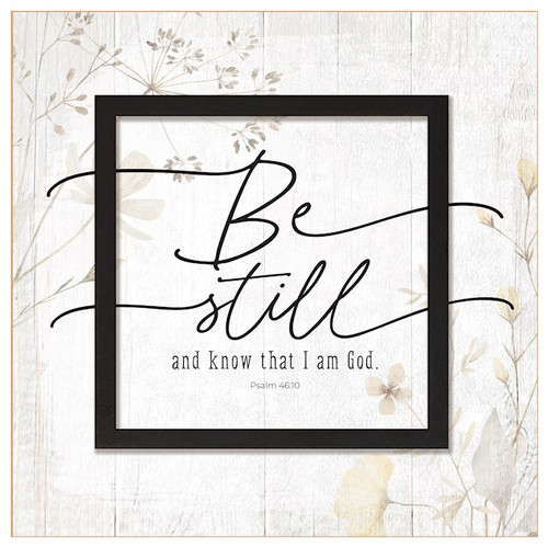 Plaque-Layered Grace-Be Still And Know (6 x 6) by Dexsa