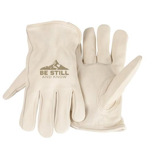 Gloves-Unlined-Be Still & Know-White(X-Large) by Dexsa