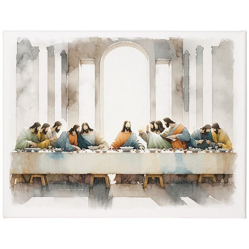 Wrapped Canvas-Last Supper Act (12 x 9) by The Good Shepherd