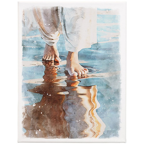 Wrapped Canvas-Jesus On Water (12 x 9) by The Good Shepherd