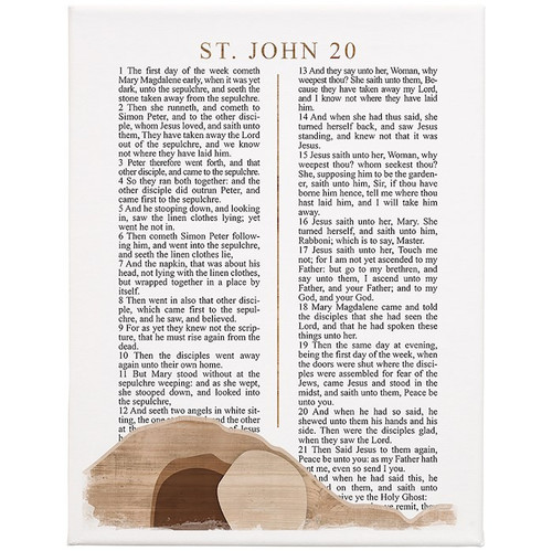 Wrapped Canvas-John 20 Tomb (17 x 13) by The Good Shepherd