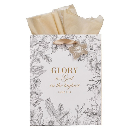 Gift Bag-Medium-Glory to God Luke 2:14 by Christian Art Gift