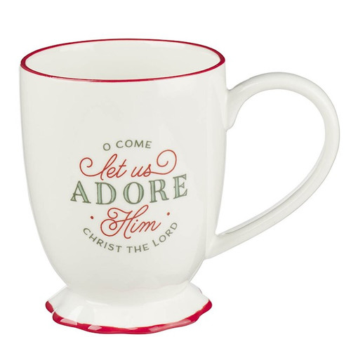Mug-O Come Let us Adore Him-White (15 Oz) by Christian Art Gift