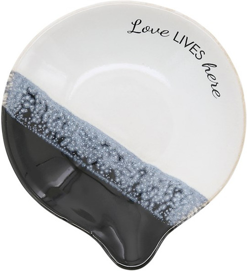 Spoon Rest-Love Lives Here-4" (#88595) by Pavilion