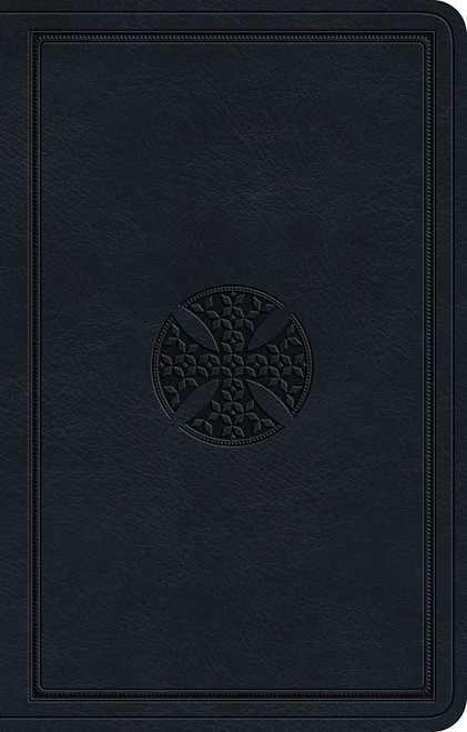 ESV Premium Gift Bible-Navy Mosaic Cross Design TruTone by English Standard V