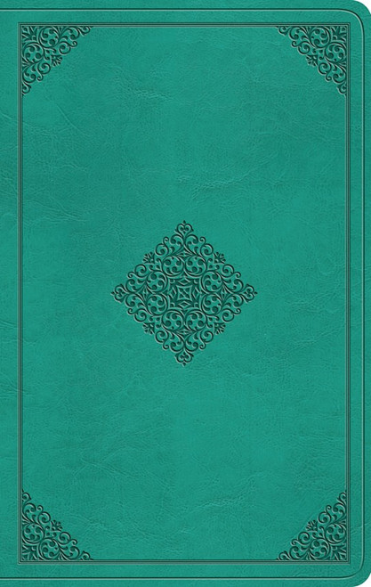 ESV Value Thinline Bible-Teal Ornament Design TruTone by English Standard V