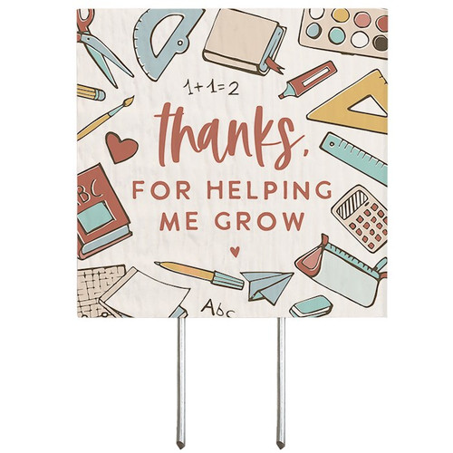 Plant Thought-Thanks For Helping Me Grow (4" x 5.75") by Sincere Surroundin