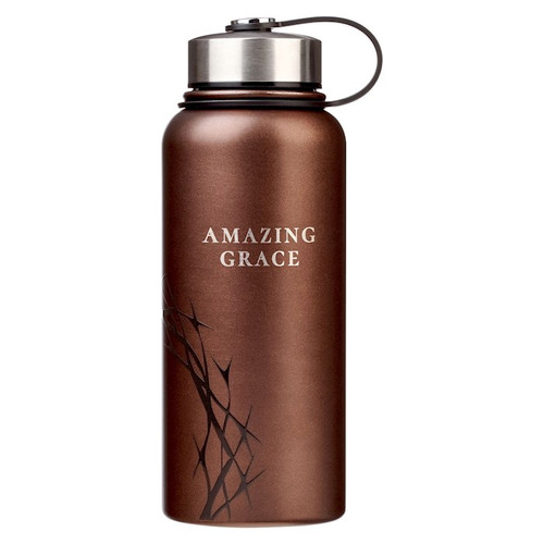 Water Bottle-Stainless Steel-Amazing Grace (32 oz) by Christian Art Gift