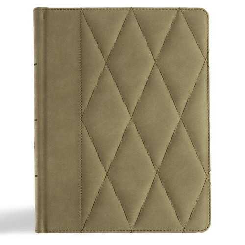 CSB Notetaking Bible/Large Print Edition-Sage Suedesoft LeatherTouch by CSB Bibles By Holm