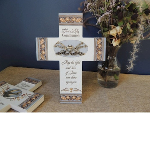 Wall Cross-First Holy Communion (8" x 6") by Communion