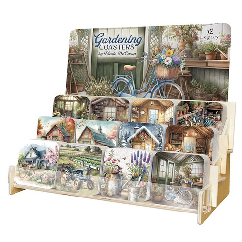 Coaster Collection-Gardening (12 Coasters In 12 Designs) (Display ORD SPY#120359) by Legacy Publishing