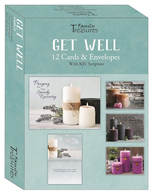 Card-Boxed-Get Well-Candles (Pack Of 12) by Family Treasures