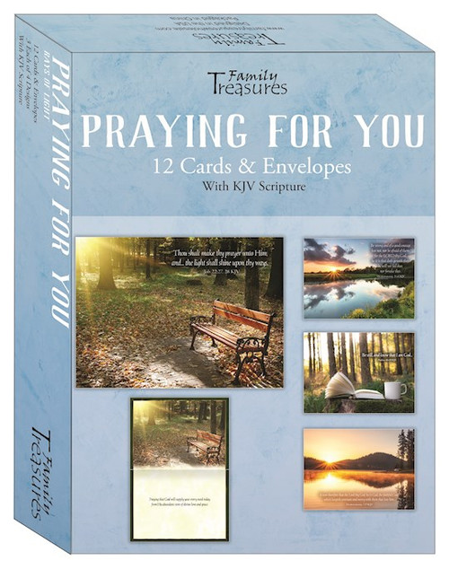 Card-Boxed-Praying For You-Rays Of Light (Box Of 12) by Family Treasures