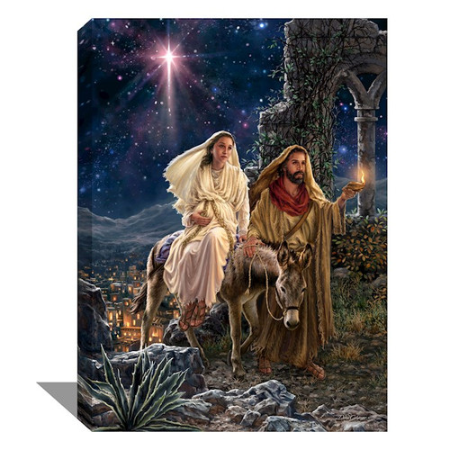 Frameless Canvas-Journey To Bethlehem (10" x 14") (#C2412-SM) by Christmas