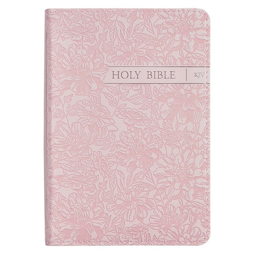 KJV Mini Pocket Bible-Pink Faux Leather by Christian Art Gift