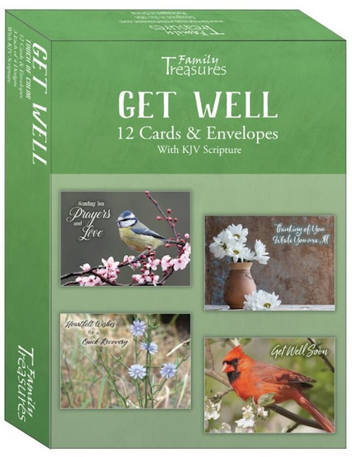 Card-Boxed-Get Well-Touch Of Color (Box Of 12) by Family Treasures