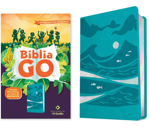NTV Biblia GO para Ninos (NLT Go Bible)-Blue/Green LeatherLike by Tyndale Espanol