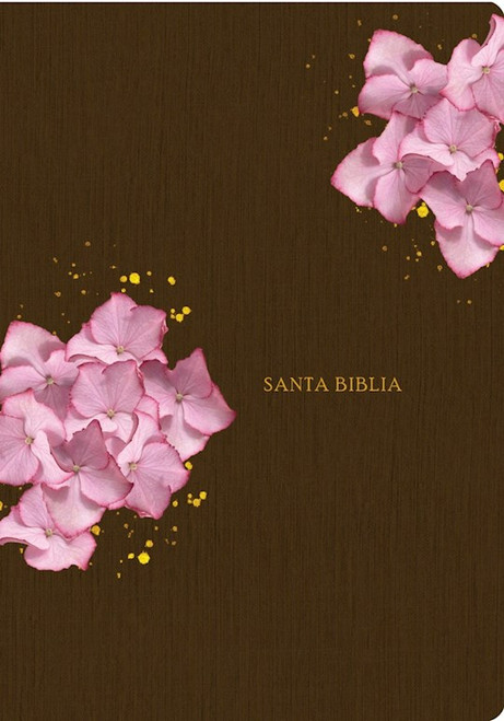 NTV Biblia de Estudio del Diario Vivir (Life Application Study Bible)-Brown/Pink LeatherLike by Tyndale Espanol