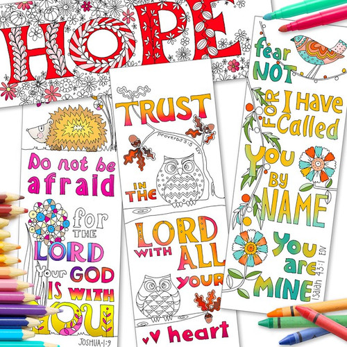 Images of Grace Coloring Bookmarks (Pack of 10)
