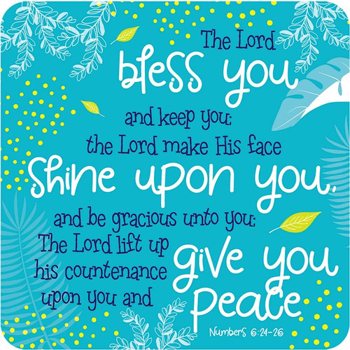 Coaster-Bless You (teal) (Pack of 6 for individual sale)