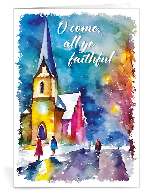 Card-Christmas-All Ye Faithful (Pack of 20)
