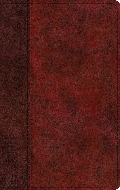 ESV Large Print Thinline Bible*-Burgundy/Red Timeless Design TruTone by English Standard V