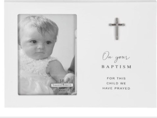 Photo Frame-On Your Baptism: For This Child We Have Prayed (Holds 4" x 6") by Midwest Gift