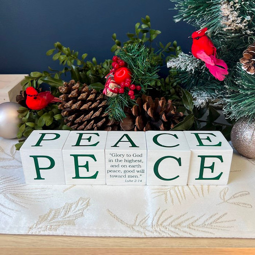 Home Decor-Block Set-Peace (5 Pieces) by Christmas