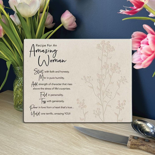 Cutting Board-Mini-Amazing Woman (11" x 8.5") by CA Gift