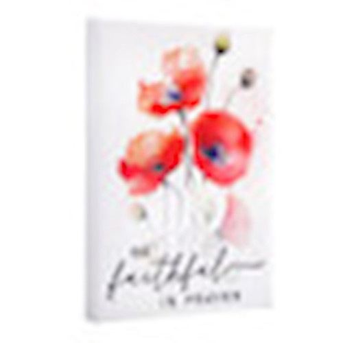 Canvas Print-Be Faithful In Prayer (5" x 7") by P Graham Dunn