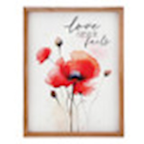 Framed Art-Love Never Fails (12.75" x 16.75) by P Graham Dunn