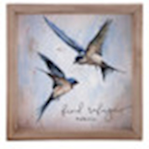 Framed Art-Find Refuge (5" x 5") by P Graham Dunn