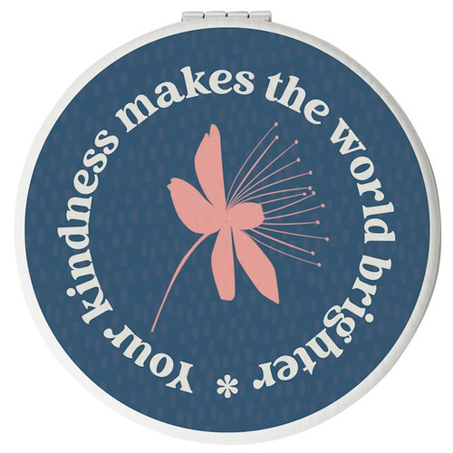 Compact Mirror-Your Kindness Makes The World by Dexsa